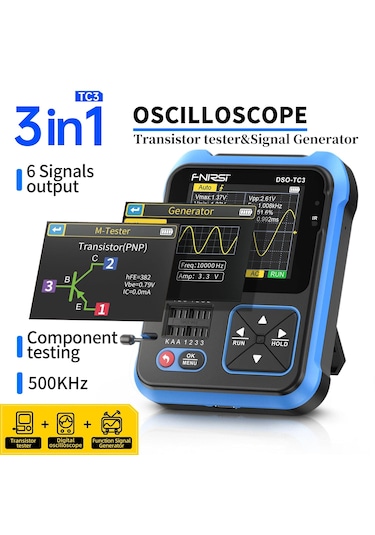 Fnirsi Dso-tc3 El Tipi Dijital Osiloskop Transistör Test Cihazı