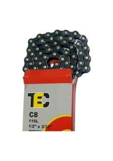 Tec C8 Bisiklet Zinciri 24 Vites 8 Li Arka Dişlilere Uygun Siyah