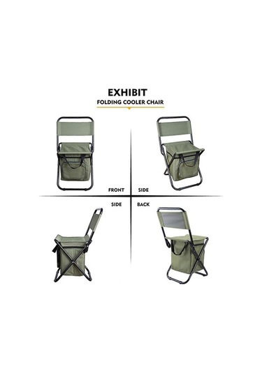 Bloomnest Katlanabilir Mavi Açık Hava Sandalyesi, Balıkçılık/kamp İçin Kompakt Sandalye Mavi