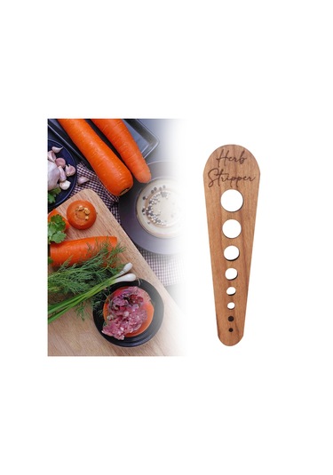 Homyl Bitki Striptizci Ahşap Yaprak Sıyırma Aracı Şefler Kahverengi