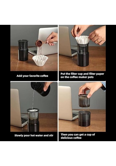 Sones 3'ü 1 Arada Pour Over Kahve Makinesi Filtre Bardaklı Kamp Seyahat Ofis Çantası İle Aqua Yeşil