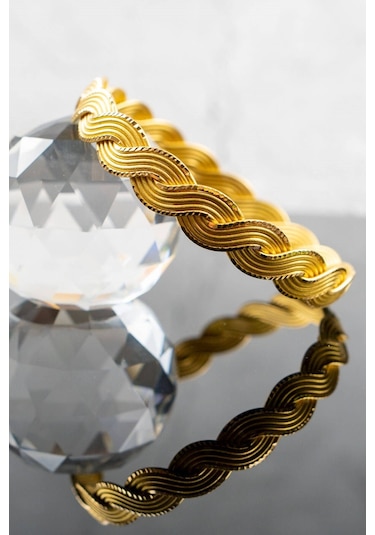 22 Ayar İşçiliksiz Sıralı Örgü Bilezik 20 Gr