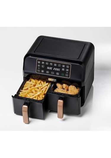 Kenwood HFP70.000BK Dual Air Fryer BK Copper