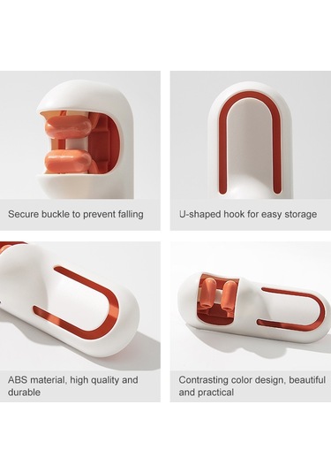 Sones Banyo Tuvalet Paspas Klipsi Duvara Monte Raf Süpürge Paspas Kancası Pembe