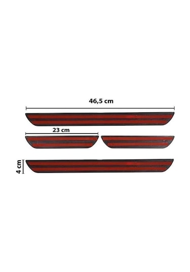 Toyota Corolla 2019 Modeller Old Krom Kapı Eşiği 4 Parça Paslanmaz Çelik