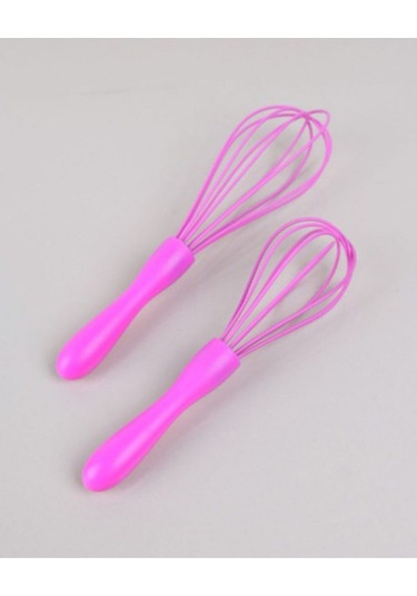 Büro Ev Ofis Mutfağı İçin 2parça Renkli Çırpıcı Silikon Çırpma Karıştırma Teli Seti