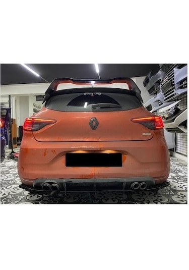 Renault Clio 5 Arka Tampon Splitter/flap Plastik Mat Siyah 2020-