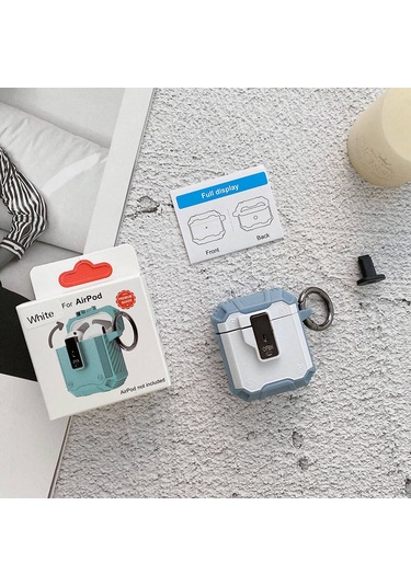 Mobilefix Air-pods Airbag 35 Darbelere Karşı Dayanıklı Düğmeli Kılıf-siyah Siyah