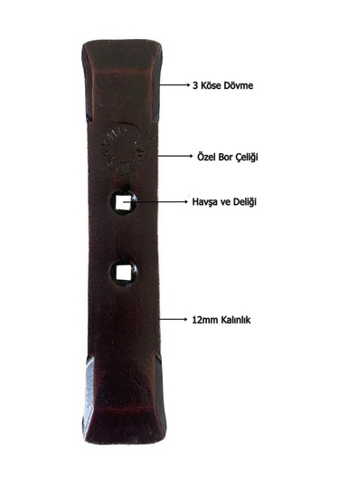 Demiray 12 Mm Özel Bor Çeliği Patlatma Bıçağı - 9 Adet