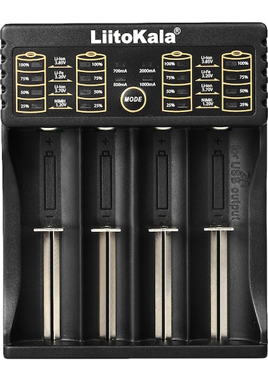 Geeksen Liitokala Lii-402 Akıllı Şarj Cihazı - Çoklu Pil Türleri İçin Hızlı Usb Şarj