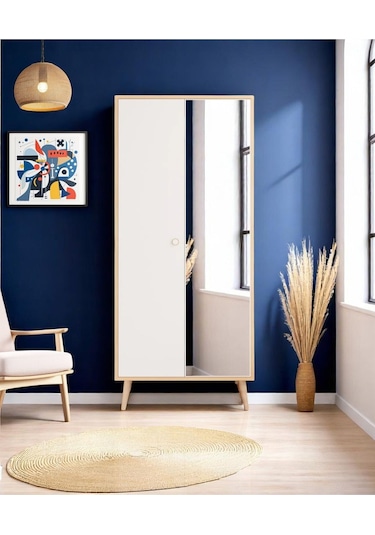 Floradesign Aden Aynalı Gardırop / Elbise Dolabı / İki Kapaklı Gardırop