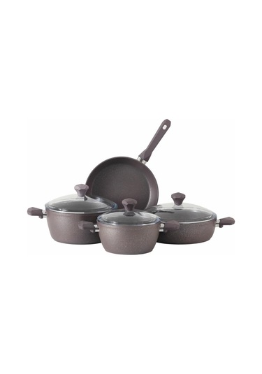 Pierre Cardin 7 Parça Graniks Granit Tencere Seti Erguvan