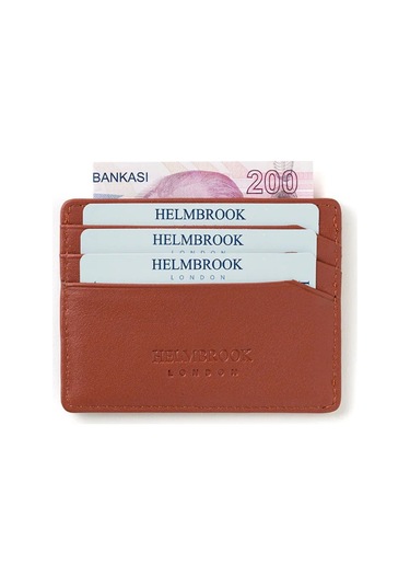 Drew Erkek Deri İnce Tasarım Kartlık Taba