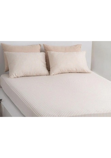 Totem Desenli Lastikli Çarşaf Seti - Tek/ Çift/ Battal Boy Hardal