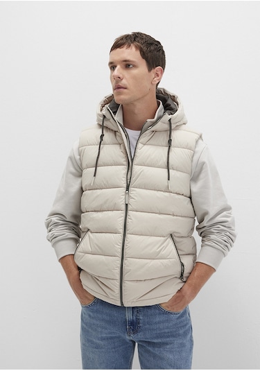 Mavi - Kapüşonlu Bej Şişme Yelek 0110604-70144 Bej