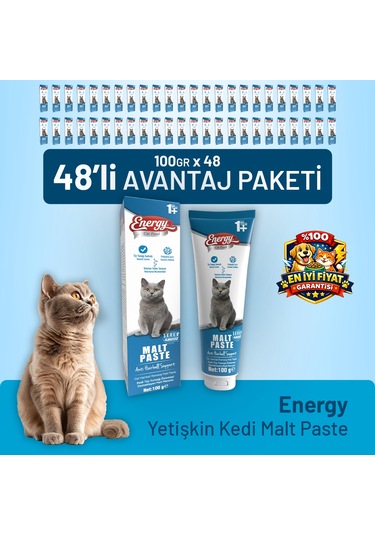 Yetişkin Kedi Malt Paste 100 G - 48 Adet