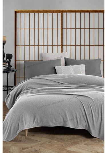 Formeya Tek Kişilik Klimalı Dört Mevsim Açık Gri Pike 160x230 Cm Açık Gri