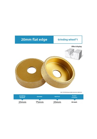 Dofolink Mermer, Kireçtaşı, Seramik Taşlar İçin Direk Kenarlı Sürekli Plesli Elmas Zımpara Testere, 20mm Kalınlıkta Kesme Ve Zımparalama Aracı