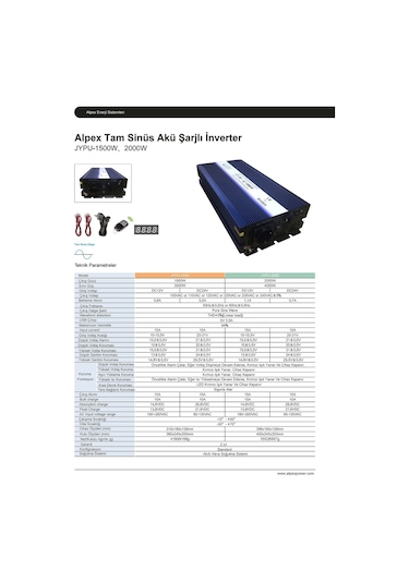 Alpex 1000 W Tam Sinüs Ups İnverter