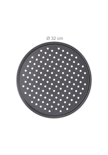 2'li Pizza Tabağı Seti, Yuvarlak Delikli Yapışmaz Diğer