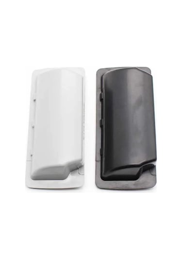 Büyük Plastik Gizli Saplı Demir Gizli Tutar Dosyalama Dolabı Kapı Tutucu Çelik Dolap Kapı Soyunma Tutucu 1 Pcs Siyah T 2.0mm