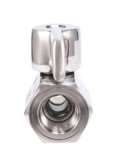 Arelene 1/4 İnç 304 Paslanmaz Çelik Mini Küresel Vana, Dişi Npt X Erkek Npt Dişli, Kapatma Vanası