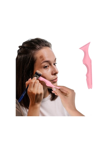 Yifomall 5 Li Silikon Göz Kalıbı Seti Kanatlı Eyeliner, Kaş Ve Göz Farı İçin Pratik Makyaj Aracı, Yeniden Kullanılabilir