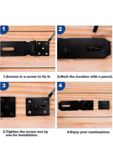 Adet Paslanmaz Çelik Kapı Kilidi Mandalı, 5 İnç Güvenlik Mandalı