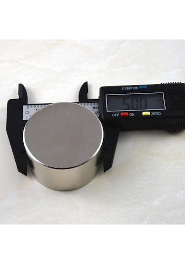 Çap 50Mm X Kalınlık 30Mm Çok Güçlü Büyük Neodyum Mıknatıs N11.33165