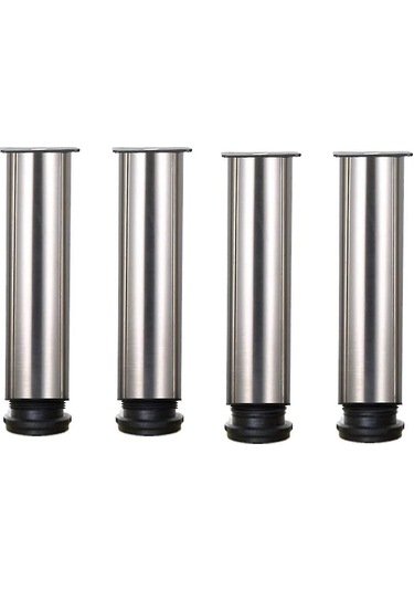 Ayarlanabilir Paslanmaz Çelik Mobilya Ayağı - 4 Adet - Ayarlanabilir Mobilya Ayağı - Metal Masa Ayağı - Dolap Ayağı - Mobilya Ayağı - Destek Diğer