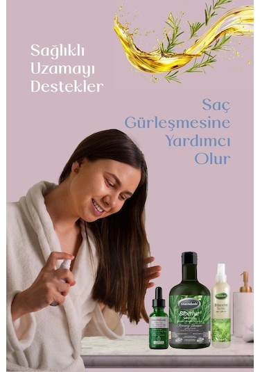 Mecitefendi Biberiye Serumu 50 ML + Biberiye Şampuan 250 ML + Biberiye Suyu 250 ML
