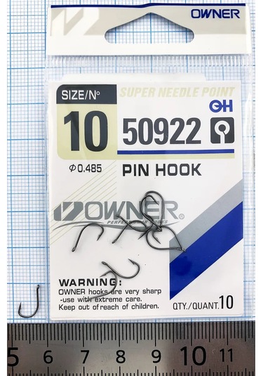Krucok Rybolovnyj Owner Pın Hook 10 Sazan Kancaları. Japonya. 217597971