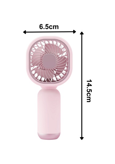 Taşınabililir Mini Usb Şarjlı El Masaüstü Vantilatör Fan Soğutucu Ym88206 Pembe