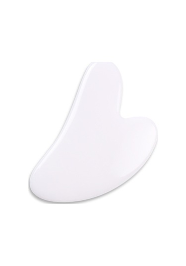 Yifomall Pembe Kalp Şekilli Gua Sha Taşı - 83x53mm Boyutunda Rahatlatıcı Masaj Aleti