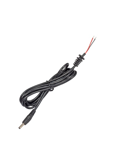 Weko Notebook Adaptörü 1.5 Metre Düz Uçlu Jacklı Siyah 3.5X1.35 MM Notebook Adaptör Kablosu