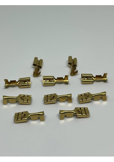10 Adet 6,3 Mm Dişi Fiş Tırnaklı Terminal Kablo Ucu Sf1d