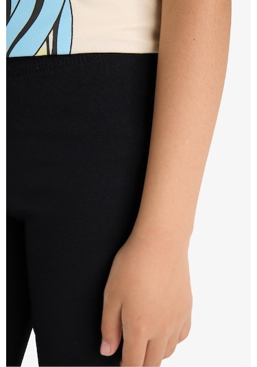 Defacto Kız Çocuk Midi Tayt B5656a825smbk27 SiYAH