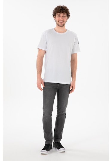 U.S. Polo Assn. Erkek Regular Fit Bisiklet Yaka Beyaz Basic Tişört 50305985-VR013 U.S. Polo Assn. Erkek Regular Fit Bisiklet Yaka Beyaz Basic Tişört 50305985-VR013
