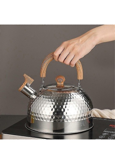 3l Düdüklü Çaydanlık Büyük Kapasiteli Vintage Su Isıtıcısı Mutfak, Gazlı Ocak Ve İndüksiyonlu Ocak İçin Uygundur Diğer