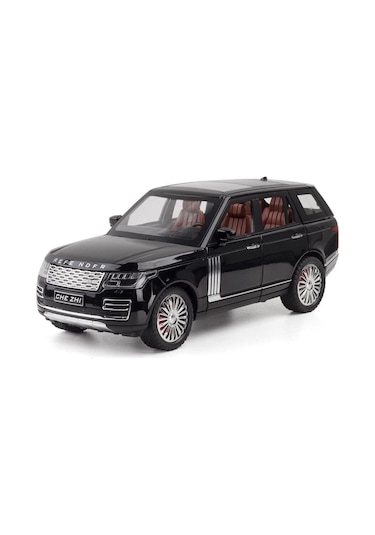 Scowetto Range Rover Land Jip Tarzı Araba Diecast Model Araba 1:24 Siyah Range Rover Model Diecast Araba
