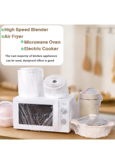 Skycity Mutfak Aletleri İçin 3 Boyutlu Şeffaf Toz Koruyucu Örtüleri - Esnek Kenarli, Yağ Ve Toz Engeli, Fırın/pres Mantiği/toaster Uyumlu Şeffaf