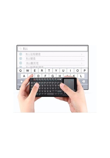 Dancemonkey Mini Kablosuz Klavye 2.4ghz Dokunmatik, Oyun & Ofis İçin Siyah