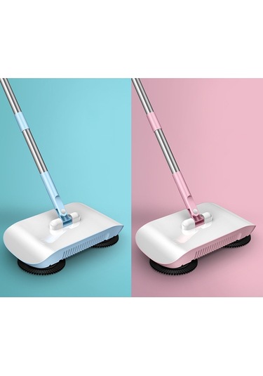 Sones X2 Vites Destekli Yürüyerek Kullanılan Süpürge, Özellikler: 1 Paçavra İle Pembe