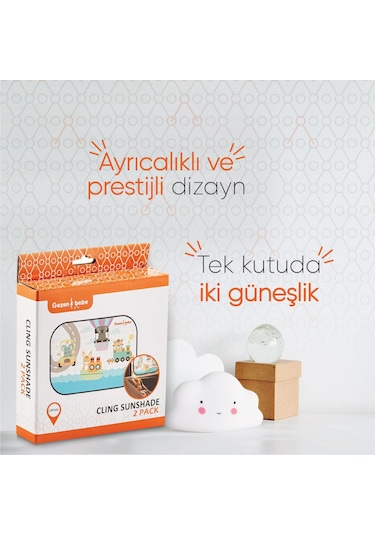 Gezenbebe Hero Araba İçin Bebek Güneşliği 2 Adet