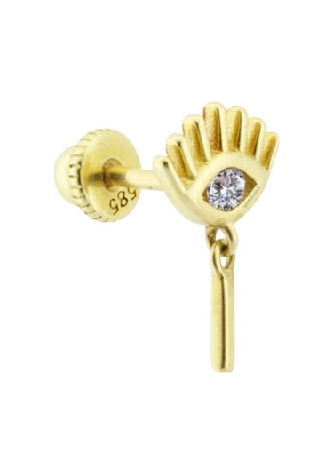 Altın Sallantılı Harf Piercing Harfler Mevcut Altın