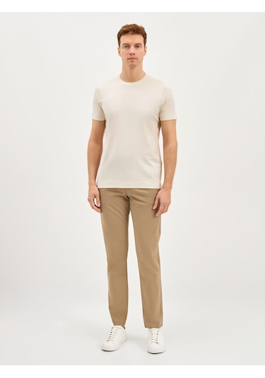Karaca Erkek Modern Fıt Tişört-ekru 11.25s.06.607 Ekru