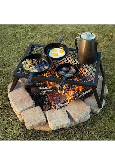 Igrıll Ateş Üstü Ayaklı Katlanır Piknik Izgarası Büyük Boy