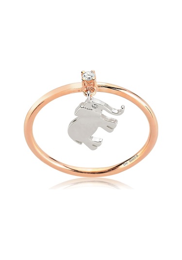 Kuyumcudukkani Fil Sallantılı Trend Yüzük-10238-r-w Rose