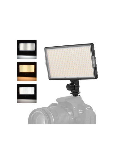 Profesyonel Kamera Fotoğrafçılığı Led Video Işığı Siyah 416 Led Siyah