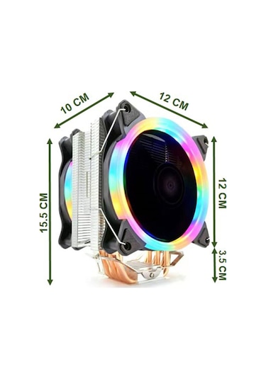 Snowman T6 Ultra 6 Bakır Kanallı Rainbow Cooler Fan